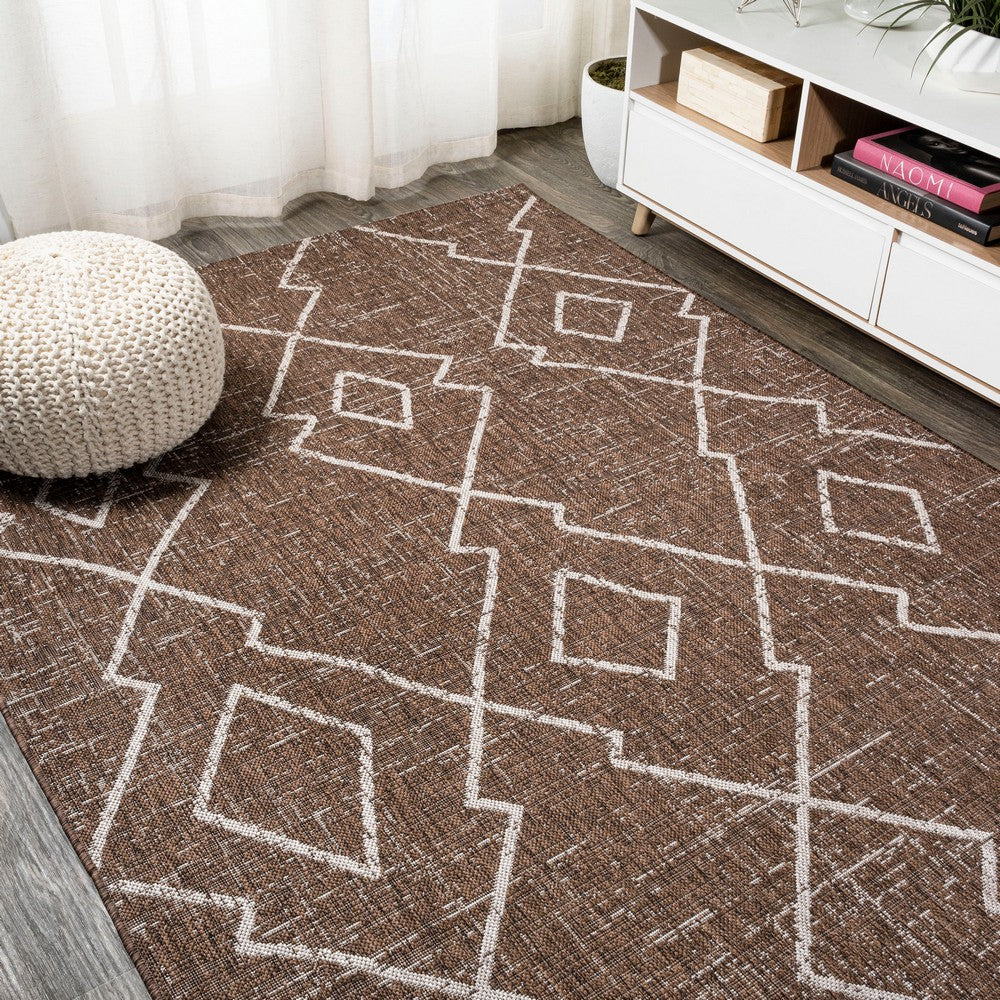 Funchat Carwa Tribal Diamond Trellis Indoor/Outdoor Area Rug