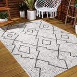 Funchat Carwa Tribal Diamond Trellis Indoor/Outdoor Area Rug