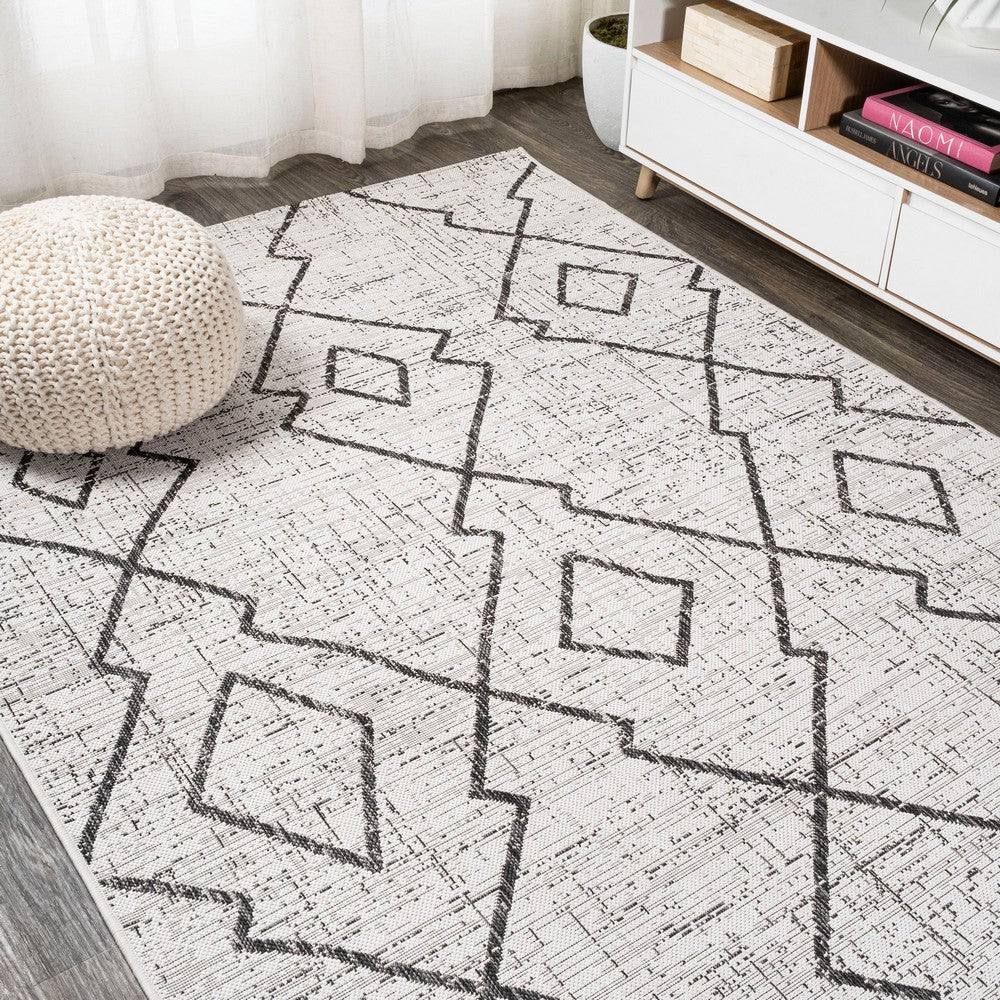 Funchat Carwa Tribal Diamond Trellis Indoor/Outdoor Area Rug