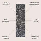 Funchat Carwa Tribal Diamond Trellis Indoor/Outdoor Area Rug