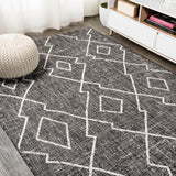 Funchat Carwa Tribal Diamond Trellis Indoor/Outdoor Area Rug