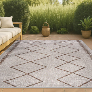 Gandra Derya Tribal Diamond Trellis Indoor/Outdoor Area Rug