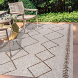 Gandra Derya Tribal Diamond Trellis Indoor/Outdoor Area Rug