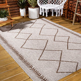 Gandra Derya Tribal Diamond Trellis Indoor/Outdoor Area Rug