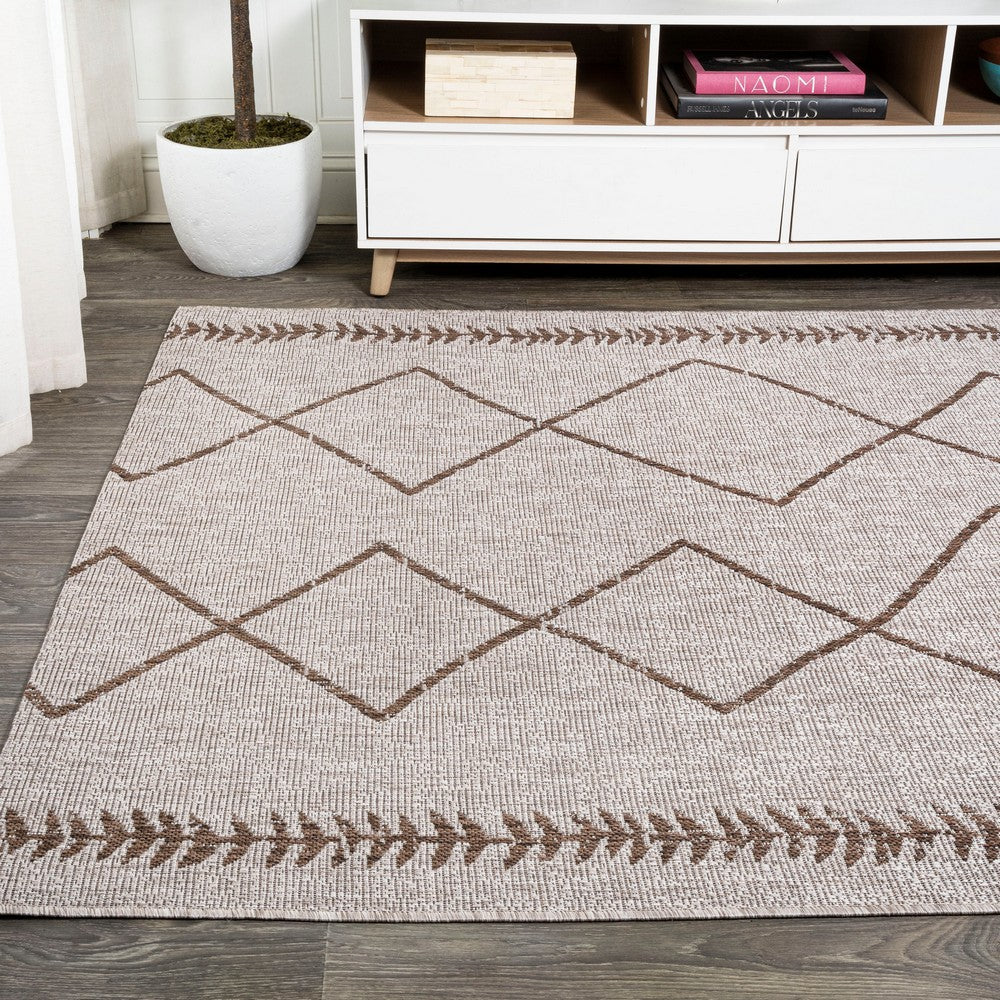 Gandra Derya Tribal Diamond Trellis Indoor/Outdoor Area Rug