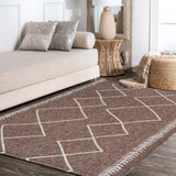 Gandra Derya Tribal Diamond Trellis Indoor/Outdoor Area Rug