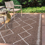 Gandra Derya Tribal Diamond Trellis Indoor/Outdoor Area Rug