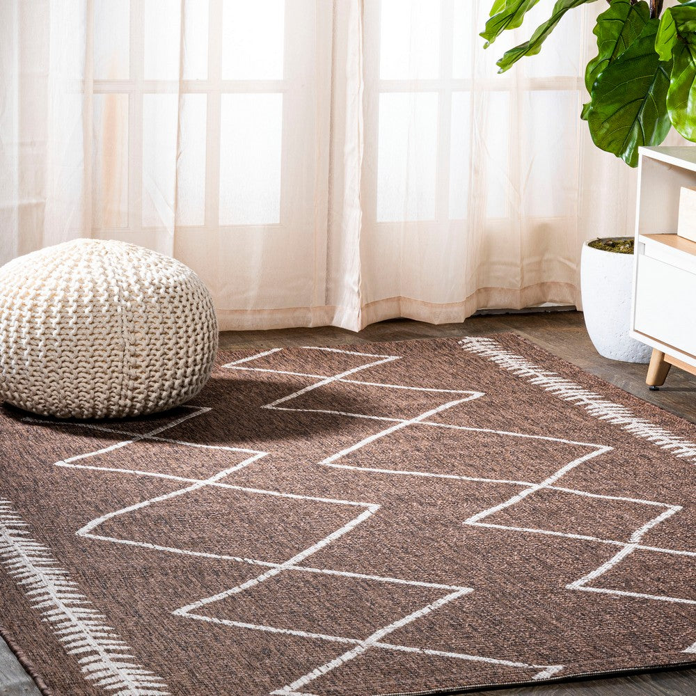 Gandra Derya Tribal Diamond Trellis Indoor/Outdoor Area Rug