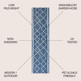 Gandra Derya Tribal Diamond Trellis Indoor/Outdoor Area Rug