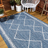 Gandra Derya Tribal Diamond Trellis Indoor/Outdoor Area Rug