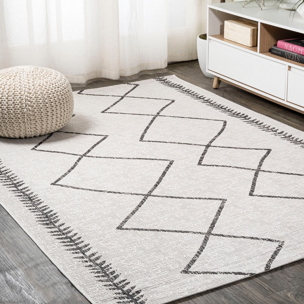 Gandra Derya Tribal Diamond Trellis Indoor/Outdoor Area Rug