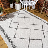 Gandra Derya Tribal Diamond Trellis Indoor/Outdoor Area Rug