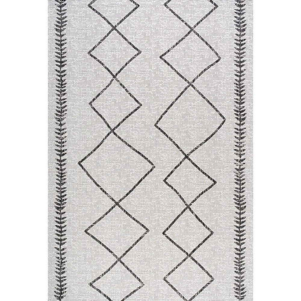 Gandra Derya Tribal Diamond Trellis Indoor/Outdoor Area Rug