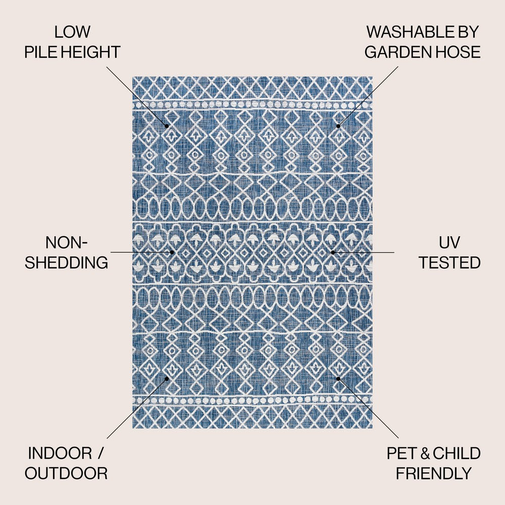 Guarda Kafel Tribal Bohemian Indoor/Outdoor Area Rug