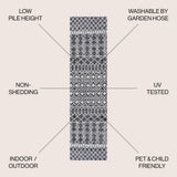 Guarda Kafel Tribal Bohemian Indoor/Outdoor Area Rug