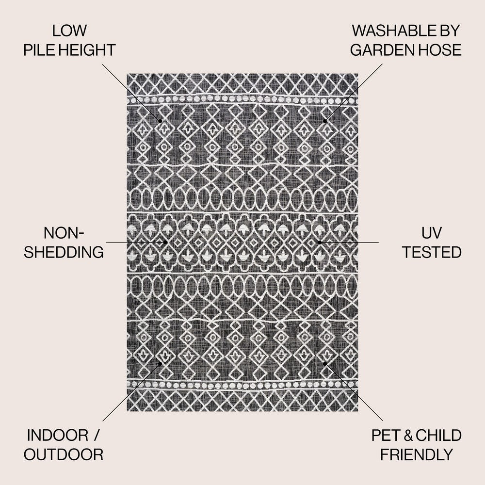 Guarda Kafel Tribal Bohemian Indoor/Outdoor Area Rug