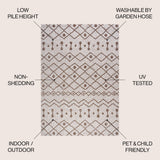 Elvas Nokat Tribal Bohemian Indoor/Outdoor Area Rug