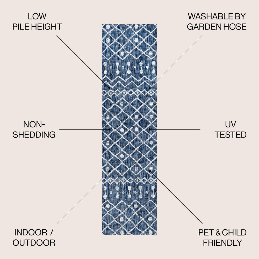 Elvas Nokat Tribal Bohemian Indoor/Outdoor Area Rug