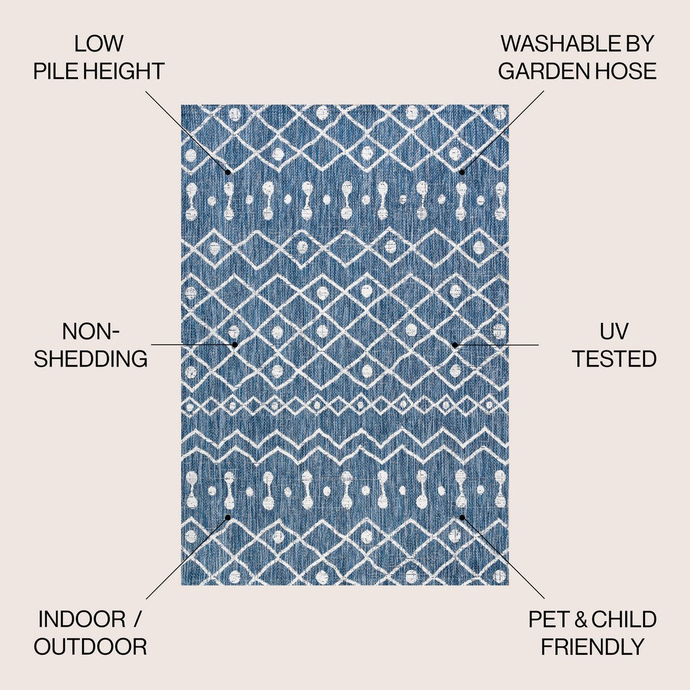 Elvas Nokat Tribal Bohemian Indoor/Outdoor Area Rug