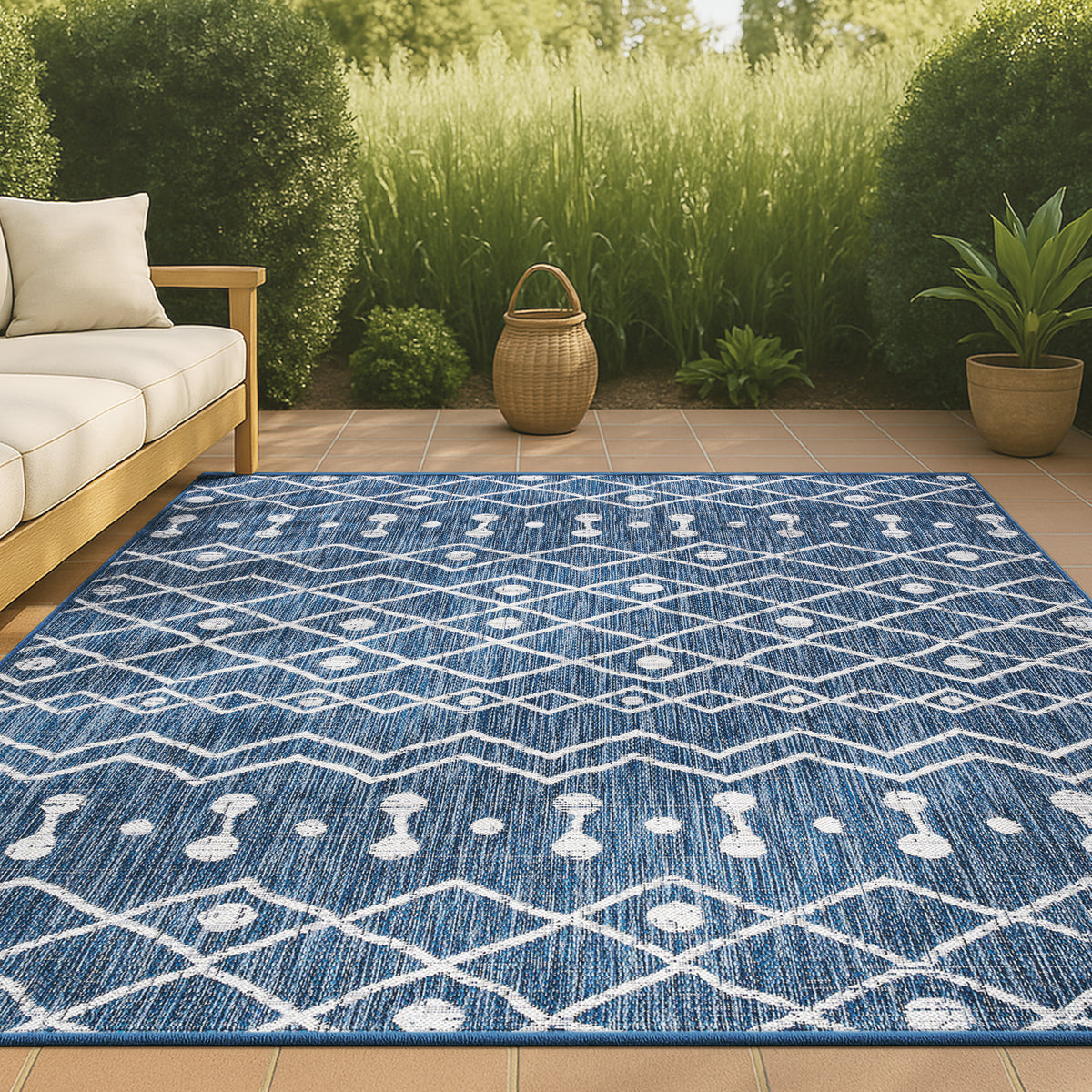 Elvas Nokat Tribal Bohemian Indoor/Outdoor Area Rug