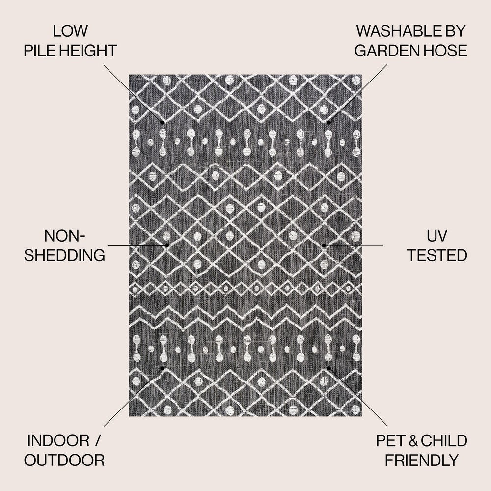 Elvas Nokat Tribal Bohemian Indoor/Outdoor Area Rug