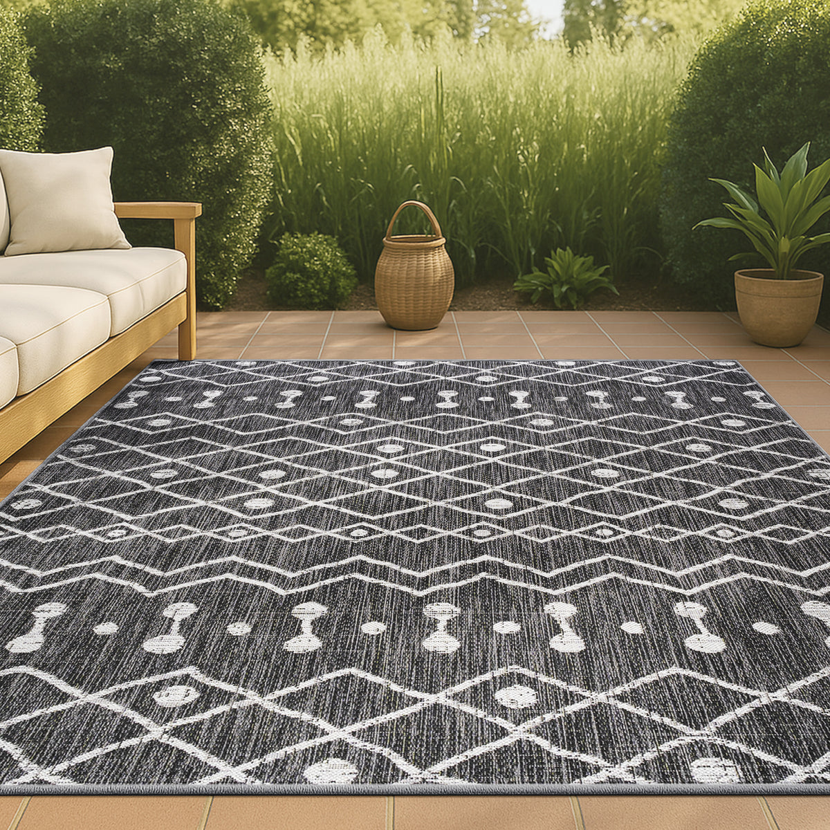Elvas Nokat Tribal Bohemian Indoor/Outdoor Area Rug