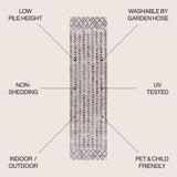 Esmortiz Tokay Bohemian Geometric Indoor/Outdoor Area Rug