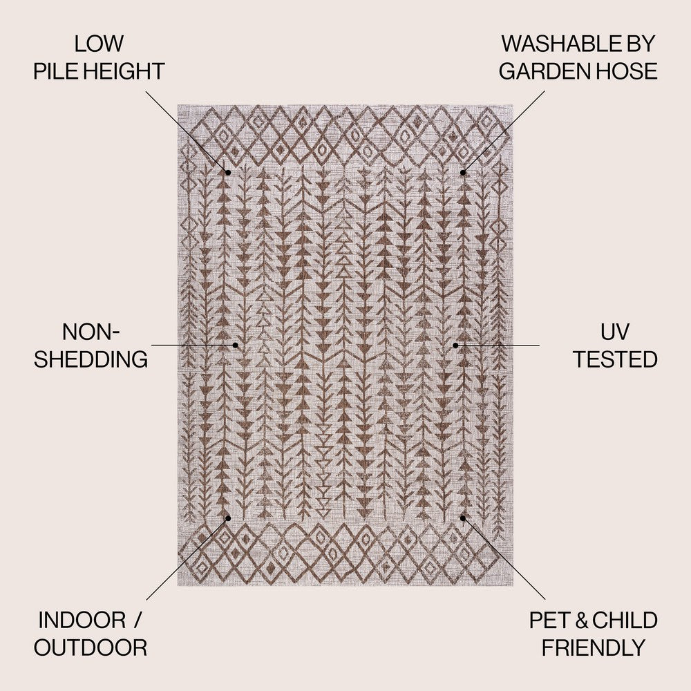 Esmortiz Tokay Bohemian Geometric Indoor/Outdoor Area Rug