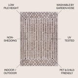 Esmortiz Tokay Bohemian Geometric Indoor/Outdoor Area Rug