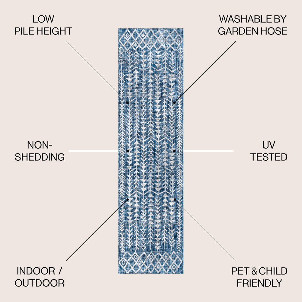 Esmortiz Tokay Bohemian Geometric Indoor/Outdoor Area Rug