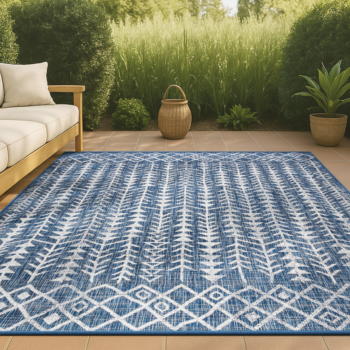 Esmortiz Tokay Bohemian Geometric Indoor/Outdoor Area Rug