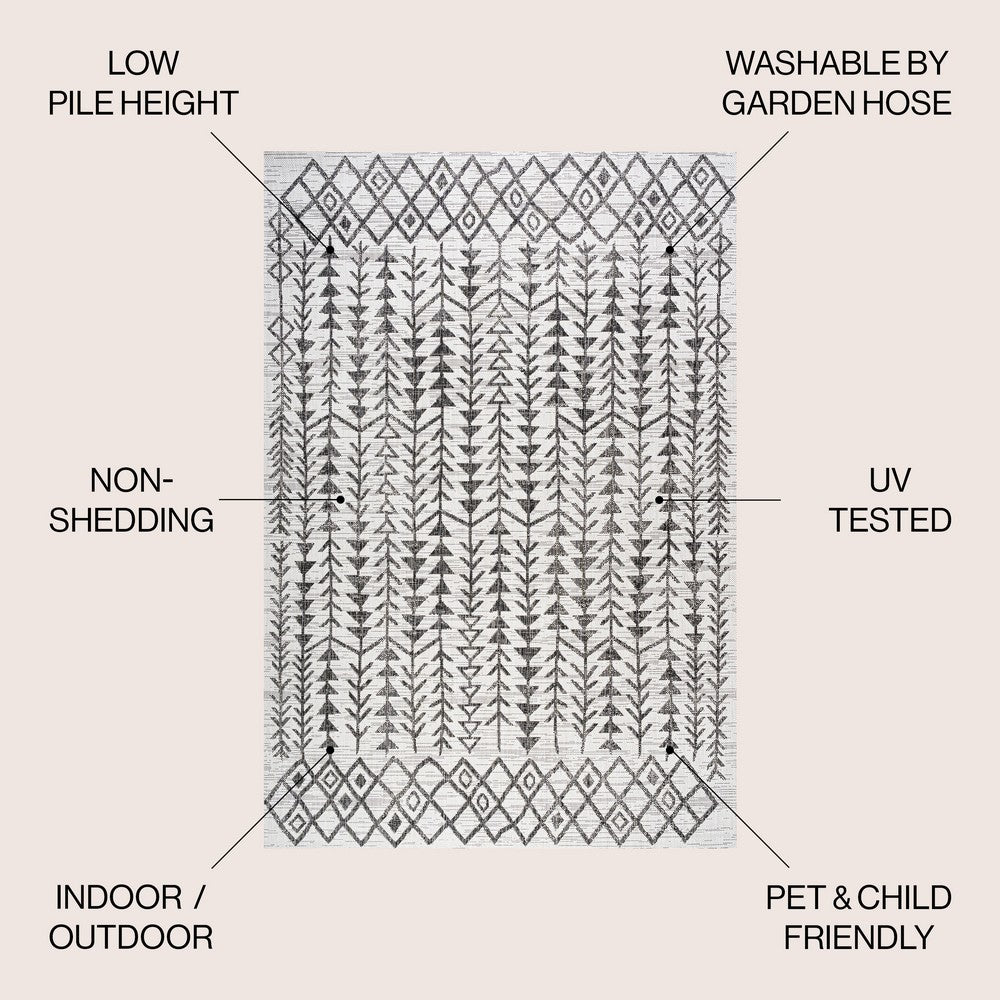 Esmortiz Tokay Bohemian Geometric Indoor/Outdoor Area Rug