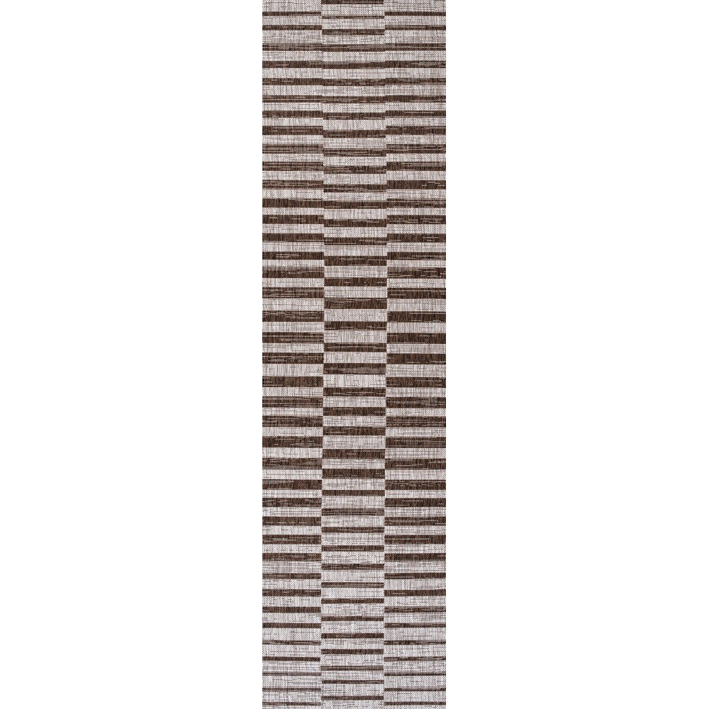 Fatima Sukie Offset Stripe Indoor/Outdoor Area Rug
