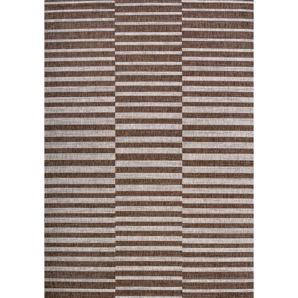 Fatima Sukie Offset Stripe Indoor/Outdoor Area Rug