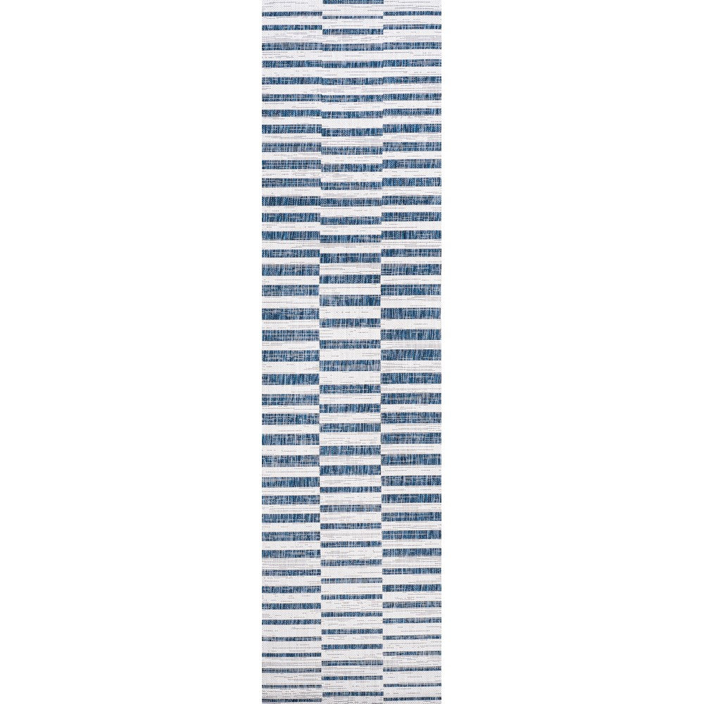 Fatima Sukie Offset Stripe Indoor/Outdoor Area Rug