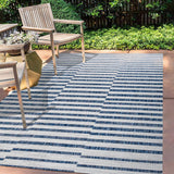 Fatima Sukie Offset Stripe Indoor/Outdoor Area Rug