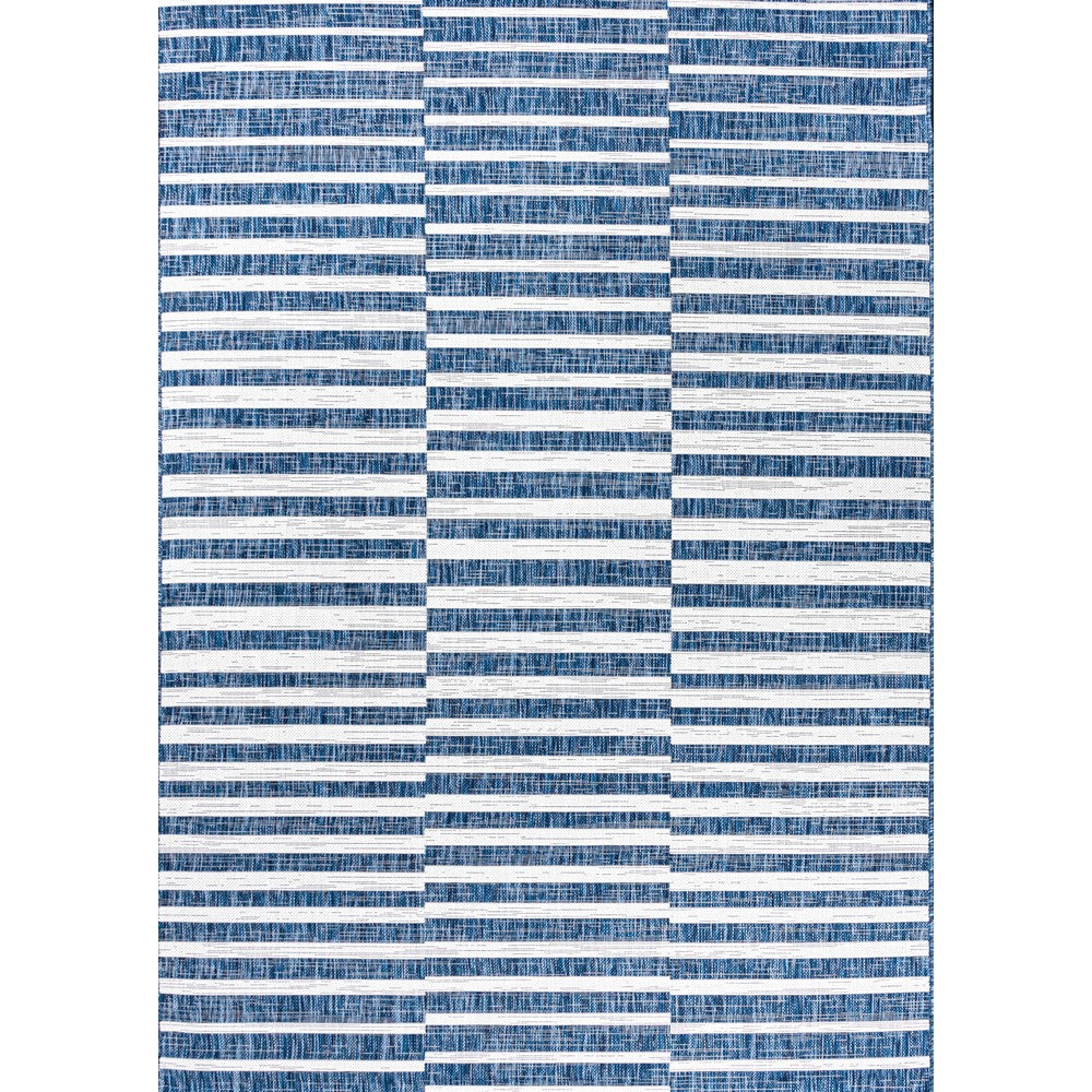 Fatima Sukie Offset Stripe Indoor/Outdoor Area Rug