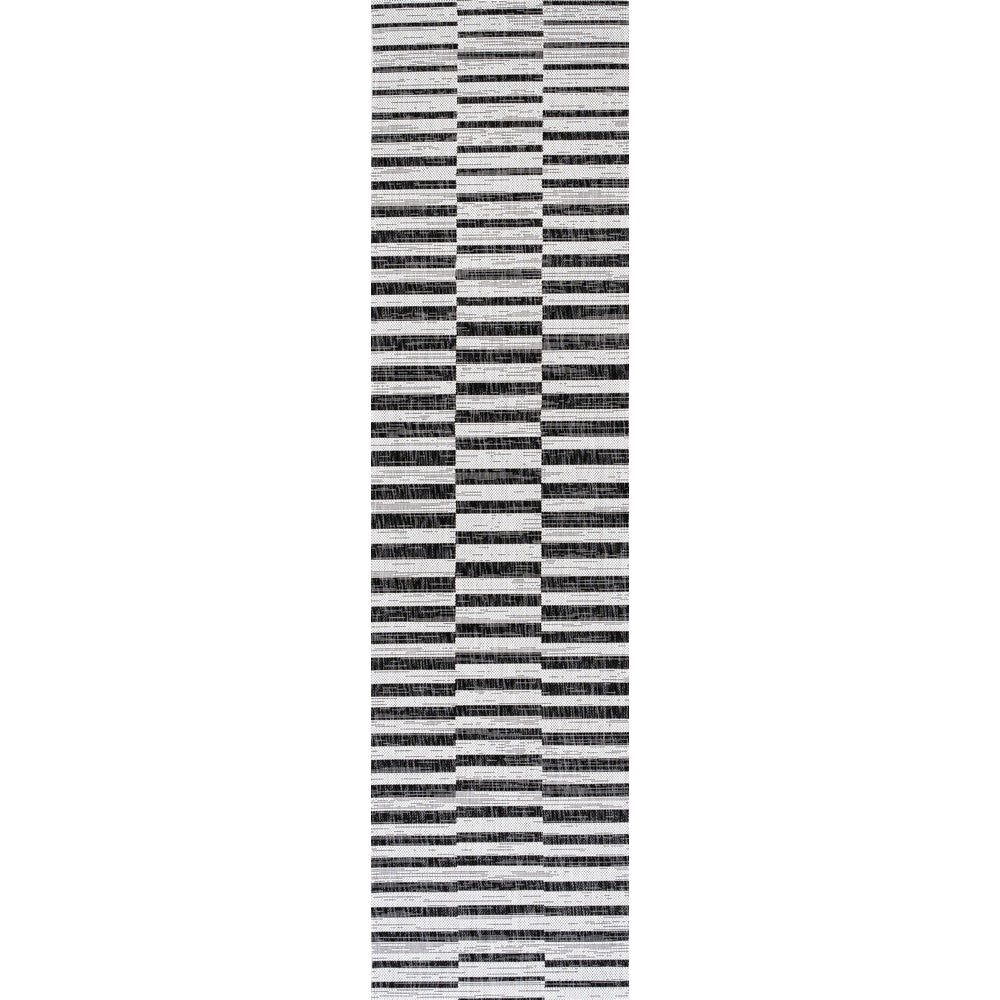 Fatima Sukie Offset Stripe Indoor/Outdoor Area Rug