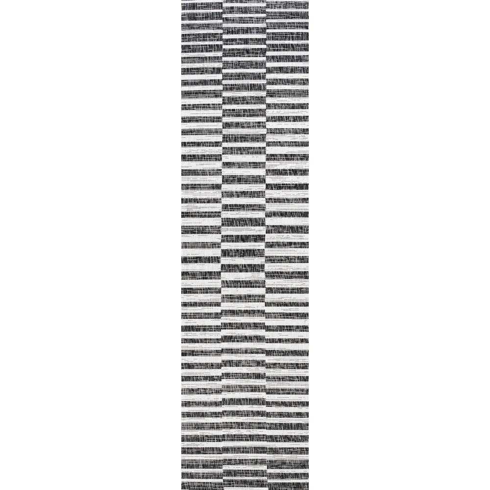 Fatima Sukie Offset Stripe Indoor/Outdoor Area Rug