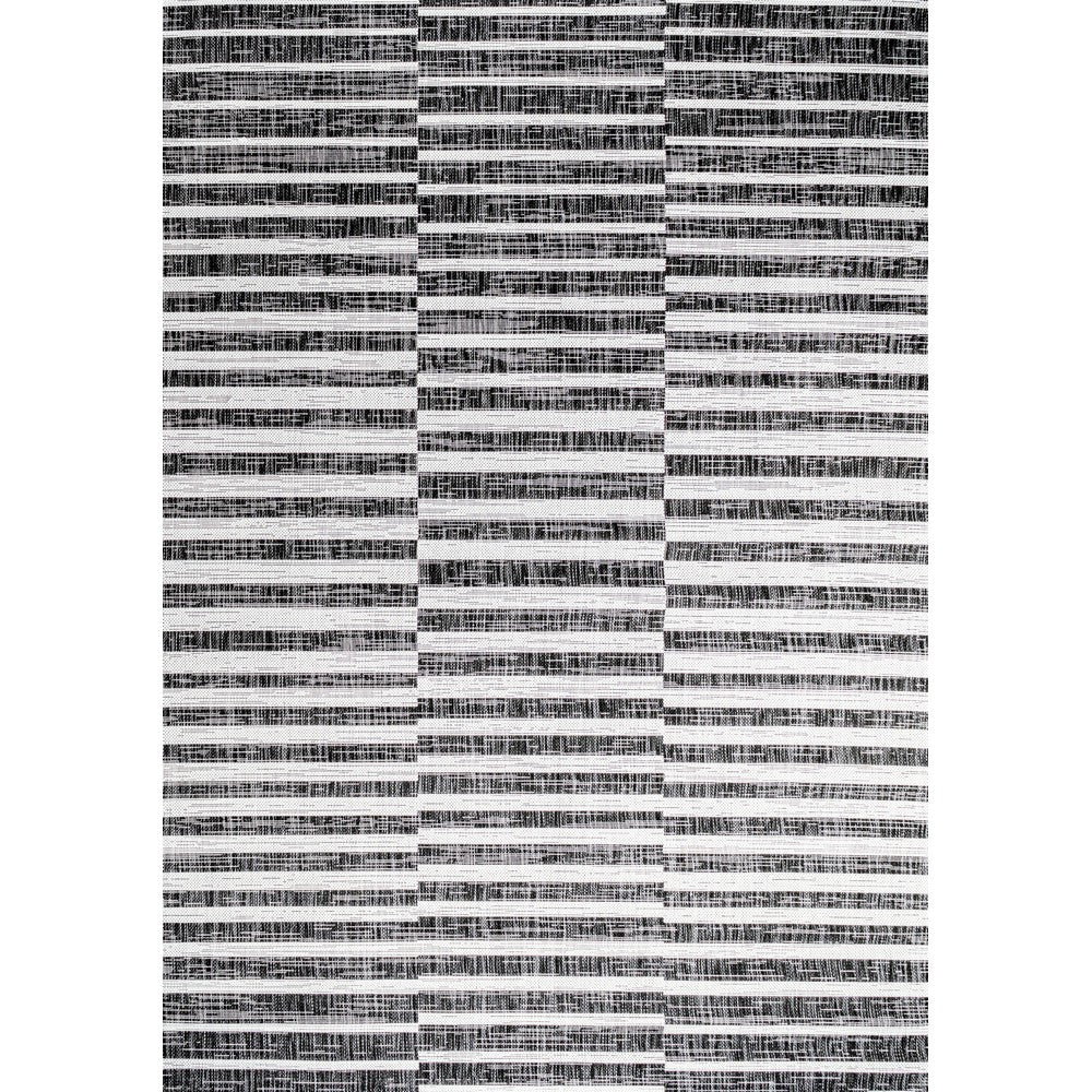 Fatima Sukie Offset Stripe Indoor/Outdoor Area Rug