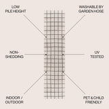 Mae Modern Squares Indoor/outdoor Area Rug