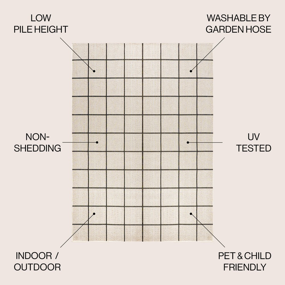 Mae Modern Squares Indoor/outdoor Area Rug