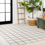 Mae Modern Squares Indoor/outdoor Area Rug
