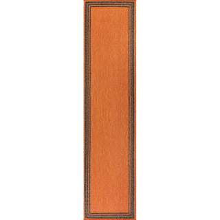 Mae Modern Border Stripe Indoor/outdoor Area Rug