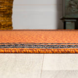 Mae Modern Border Stripe Indoor/outdoor Area Rug