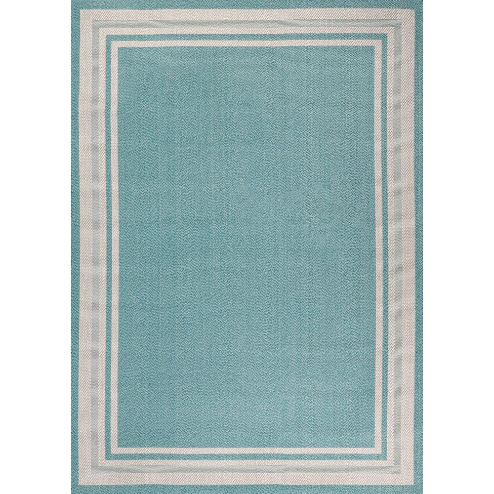 Mae Modern Border Stripe Indoor/outdoor Area Rug