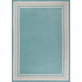 Mae Modern Border Stripe Indoor/outdoor Area Rug
