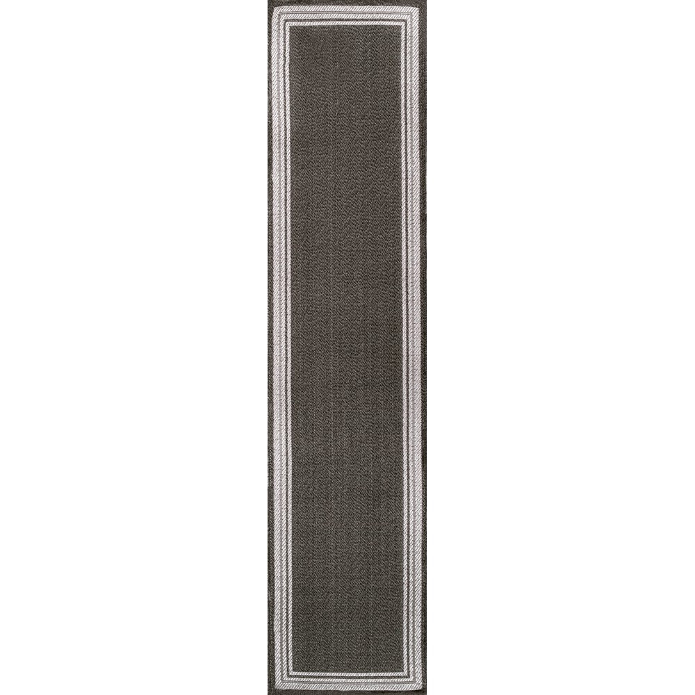 Mae Modern Border Stripe Indoor/outdoor Area Rug