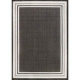 Mae Modern Border Stripe Indoor/outdoor Area Rug
