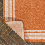 Mae Modern Border Stripe Indoor/outdoor Area Rug